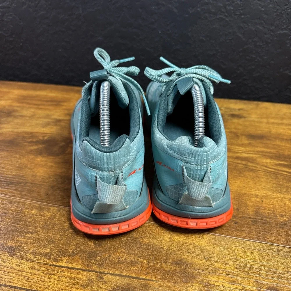 Altra Lone Peak 6 AL0A548E305 Teal Orange Mesh Trail Running Shoe Womens 10.5
